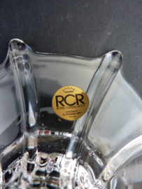 A pair of Royal Crystal Rock Italy crystal candlesticks