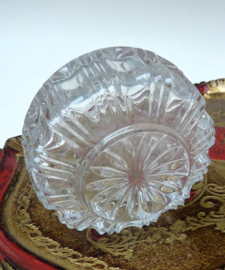 Art Deco style pressed glass perfume bottle