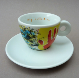 Illy Art Collection 1998 Los Ninos Cambieremos El Mundo espresso kop met schotel nr 14125