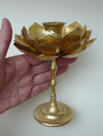 Hollywood Regency messing Lotus kandelaar