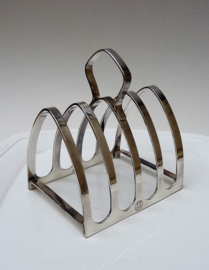 Dutch Art Deco silver plated toast rack