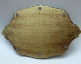 Florentine serving tray in Red and Gold