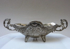 Silver plated Louis XVI style handled dish