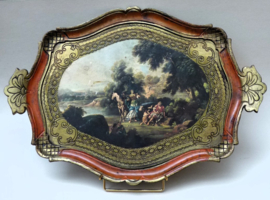 Florentijns dienblad met prent