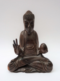 Balinees houtsnijwerk Vitarka Mudra Buddha