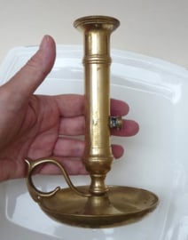 Brass ejector chamberstick 19th century