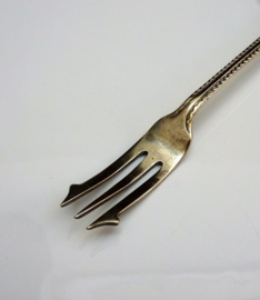 Victorian silver plated pickle fork