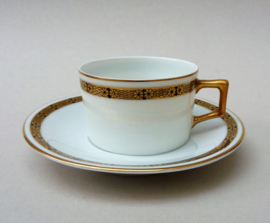 Fraureuth Art Deco demitasse espresso kop en schotels