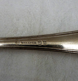 Wellner Augsburger Faden silver plated table spoon