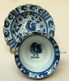 Blauw witte Haan theekoppen