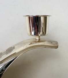 WMF S Collection silver plated two armed candlestick