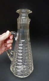 Art Deco cut crystal claret jug