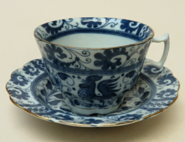 Blauw witte Haan theekoppen