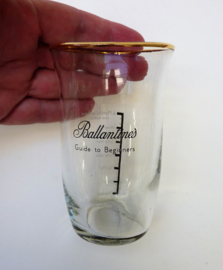 Ballantines Guide to Beginners Collectible Barware whiskey glass