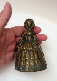 English brass Lady Bell 19th century