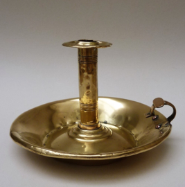 Brass ejector chamberstick early 19th century