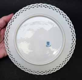 Schumann Dresden Floral reticulated porcelain dessert plate