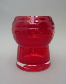 Schott Zwiesel rode kristallen vaas