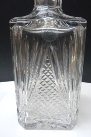 Galway Irish Crystal fan cut whisky decanter 10''