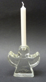 Wiesenthal Glashutte small seventies glass Christmas Angel candle holder