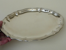 Lutz und Weiss silver plated Chippendale serving tray small size