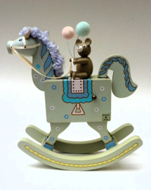 Enesco vintage music box Rocking Horse