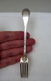 Bruckmann und Sohne Kreuzband silver plated dessert forks