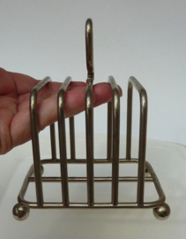 Verzilverd Art Deco toastrekje