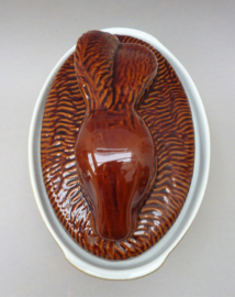 French large ceramic hare tureen