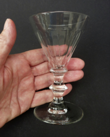 A pair of antique Dutch rummer glasses