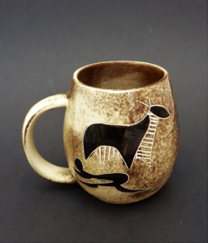 Crescent - Studio Pottery Mug - Tribal Art