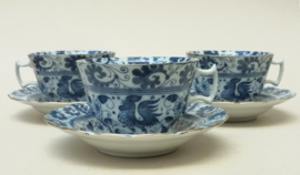 Blauw witte Haan theekoppen