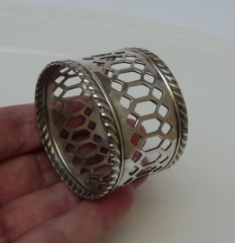 Marlboro silver plated openwork napkin rings