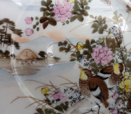 Japanese Taisho Kutani porcelain plate 
