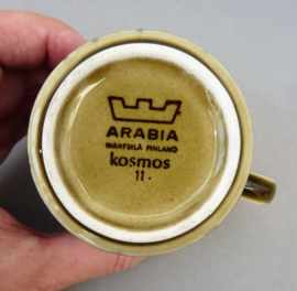 Arabia Kosmos koffiekop met schotel