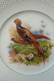 Moulin des Loups Hamage antique faience cake serving plate