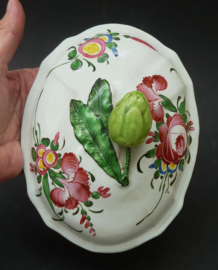 French faience soup tureen decor Strasbourg 18th century