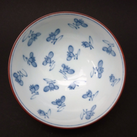 Japanese  Arita blue white porcelain rice bowl