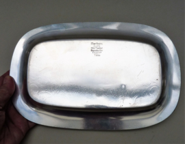 Marlboro Plate Old English Reproduction silver plated tray and creamer