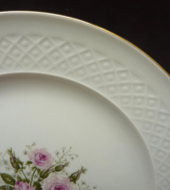 Seltmann Weiden Annabell pink rose dinner plates