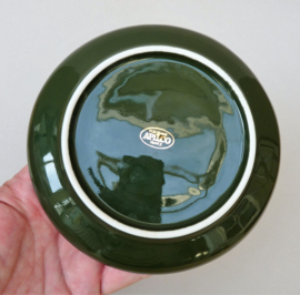 Apilco cappuccino kop en schotel groen Vert Empire met goud