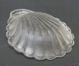 Persglazen schelp schaaltje Cristallerie de Portieux