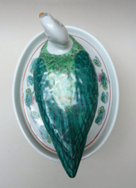Chinese Famille Rose porcelain duck tureen