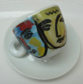 Illy Collection 1993 Sandro Chia Facce Italiane espresso cup 800