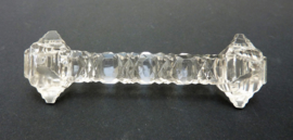 Antique crystal knife rests diamond cut 