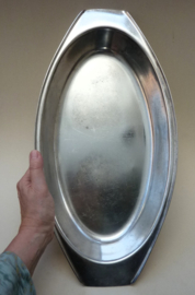 Hollandia Plate Art Deco verzilverde Hotelware dienschaal