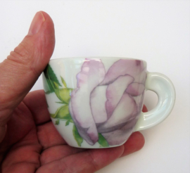 Ancap Edizione Espresso 2004 Rose Princesse de Monaco cup with saucer