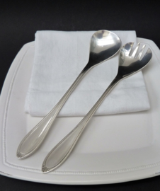 Christofle Versailles silver plated salad servers