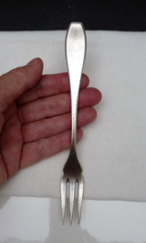 Antique silver plated hotelware Gebr Hepp fish forks Hotel Central The Hague