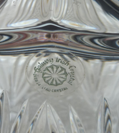 Galway Irish Crystal fan cut whisky decanter 10''